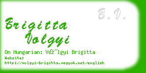 brigitta volgyi business card